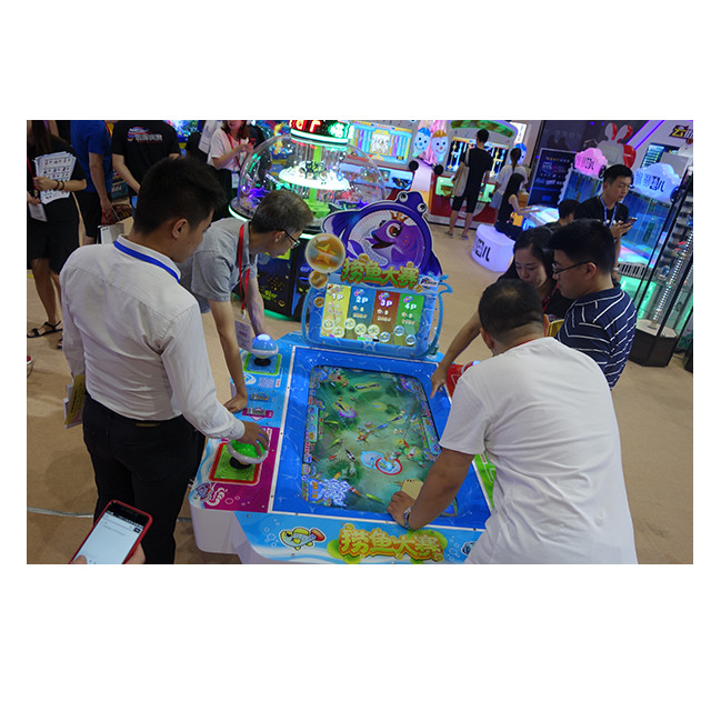 Arcade Coin Operated Fishing Game Machine Metal + Acrylic + Plastic Material