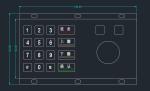 Stainless Steel Industrial Keyboard With Trackball For Atm / Kiosk