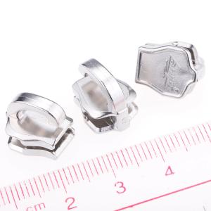Quality OEM ODM MIM Metal Injection Molding Zipper Head 5x4x2mm Silver Color wholesale