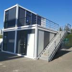 Galvanized Steel Frame Detachable Container Houses for Prefabricated Accommodati