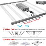 Indoor Plant 640W LED Grow Light Folding Dimmable 2.9μmol/J