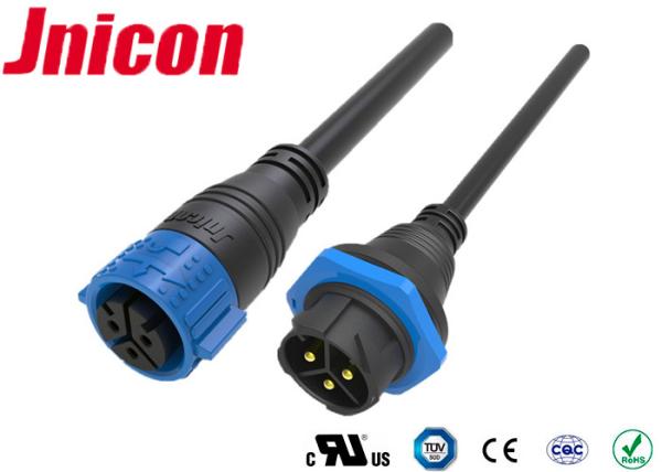 2 Pin Jnicon Waterproof Cable Connector , Industrial Waterproof Aviation