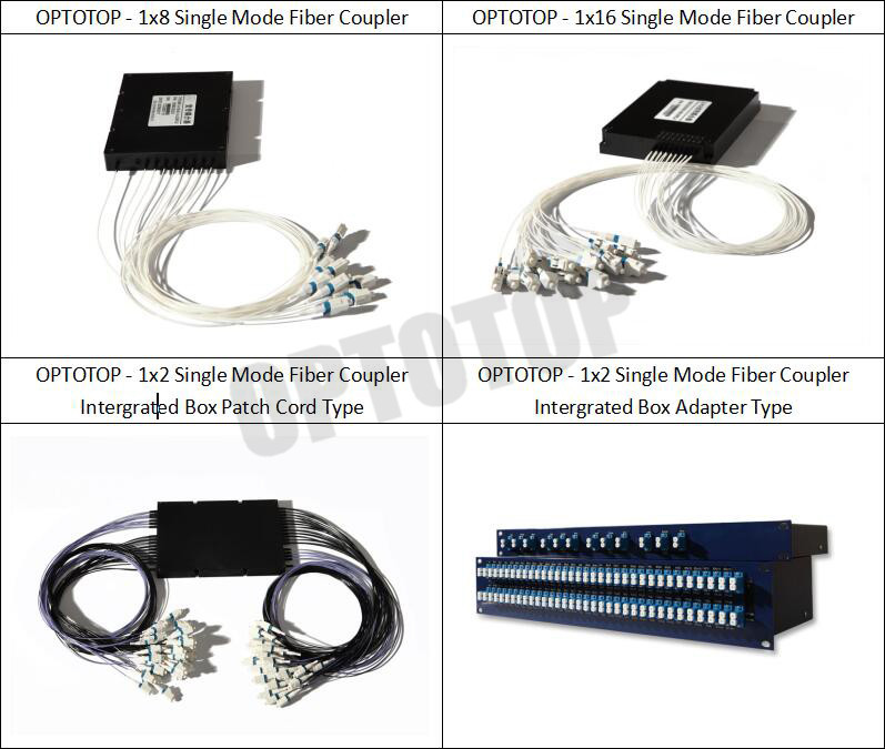 1*2 1310&1550Nm FBT Splitter Optic Fiber Splitter dual window three window coupler