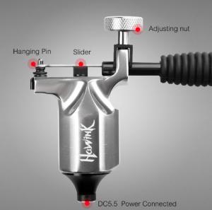 Quality 0 - 4.5mm Needle Portrusion RotaryTattoo Machine Gun 3.5 Stroke DC 5.5 Connections wholesale