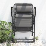 Office Nap Metal Five Positions Foldable Garden Lounger Powder Coating