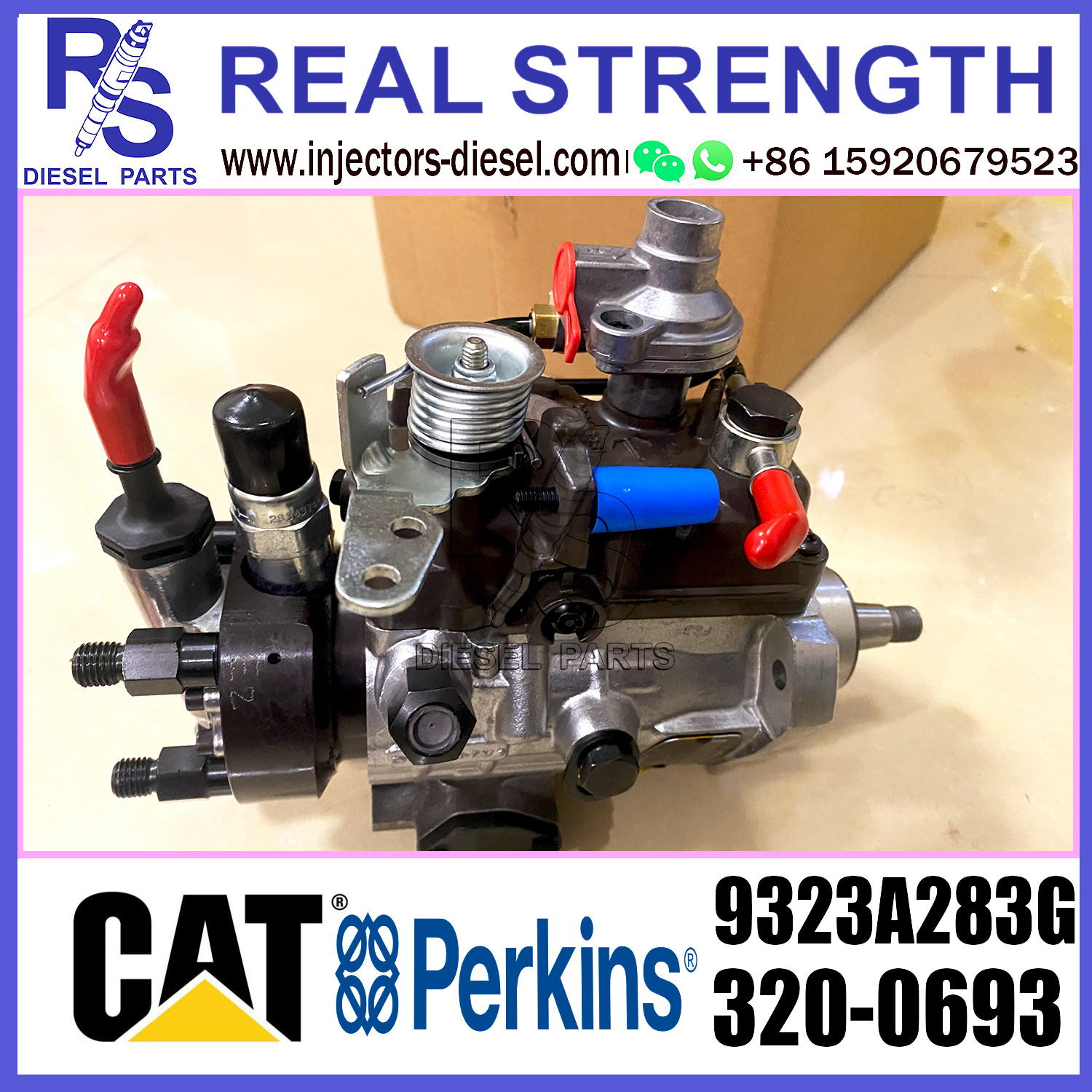 Delphi 4-cylinder Original Fuel Injection Pump 9323A280G 9323A283G 320/06932 320/06741 320/06605 For JCB 3CX engine