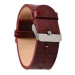 Polished Wide Genuine Leather Watch Bands , 22mm Mens Leather Strap