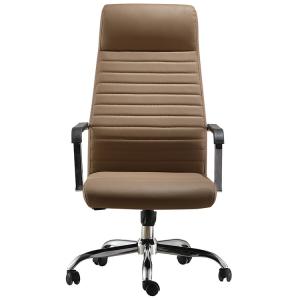 Quality Stacking Leather Executive Leather Office Swivel Chairs 320m Base Metal Frame SGS wholesale