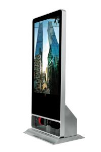 Quality Shoe Polisher Standing Kiosk 55 Inch Digital Signage Advertising wholesale