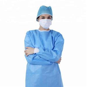 Quality Round Neck design PPE Disposable Gown , Disposable Lab Coats Non Toxic wholesale