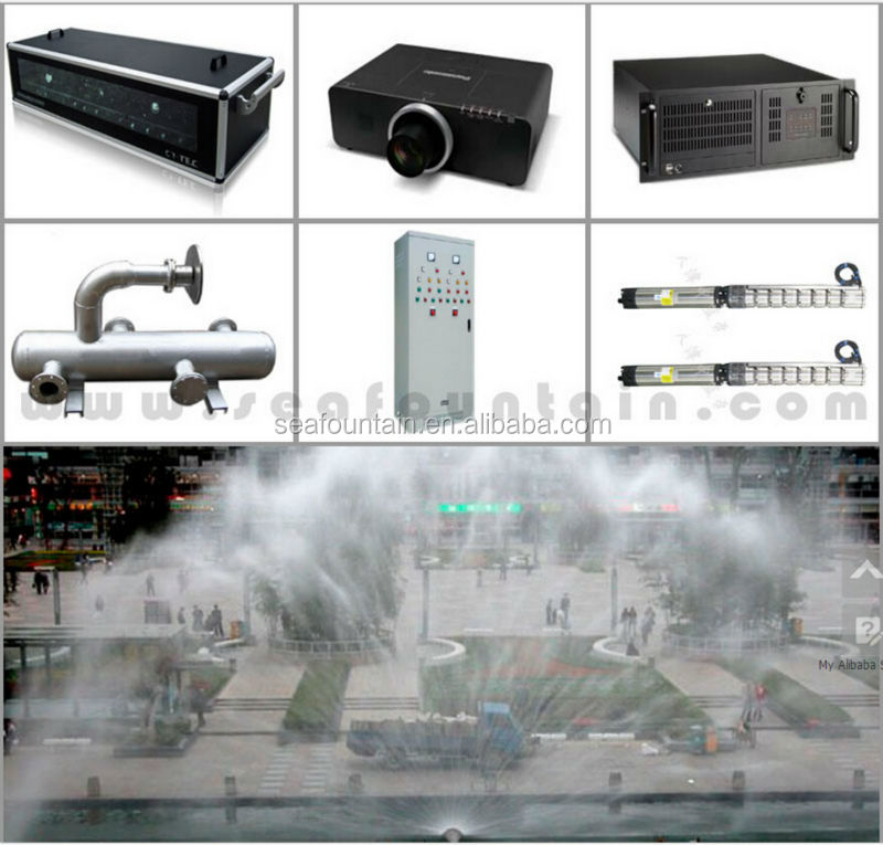 Stainless Water Movie Screen Laser Water Show Fountain