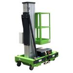 9 Meters Mobile Single Mast Aerial Work Platform , Electric Vertical Lift