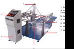 LCD Display Chair Caster / Base Furniture Testing Machines Abrasion Resistance