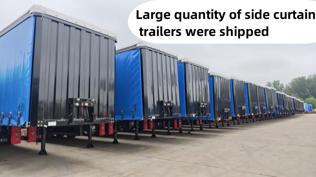 TITAN 3 Axle Pvc Tautliner Curtains Price  Side Curtain Trailer for Sale