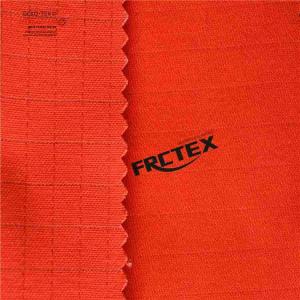Quality Red Mid Weight Anti Static FR 350gsm Cotton Satin Fabric wholesale