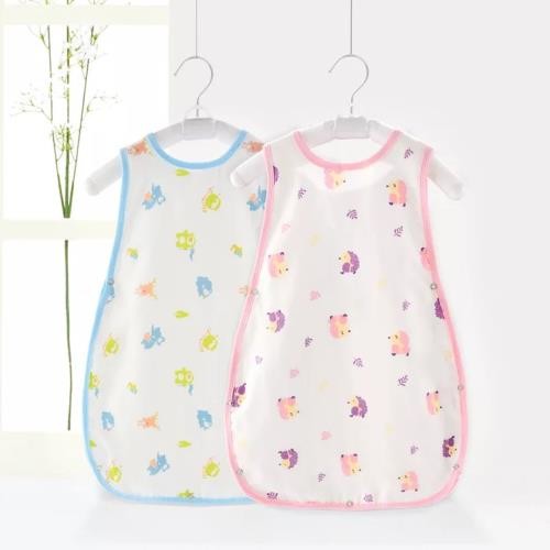 Natural Soft Cotton Muslin Sleeping Bag For Toddlers Size 75*64*32cm