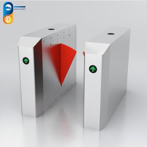 Quality Organic Glass Resin PVC SS304 Pedestrian Access Gate Flap Supermarket Turnstile wholesale