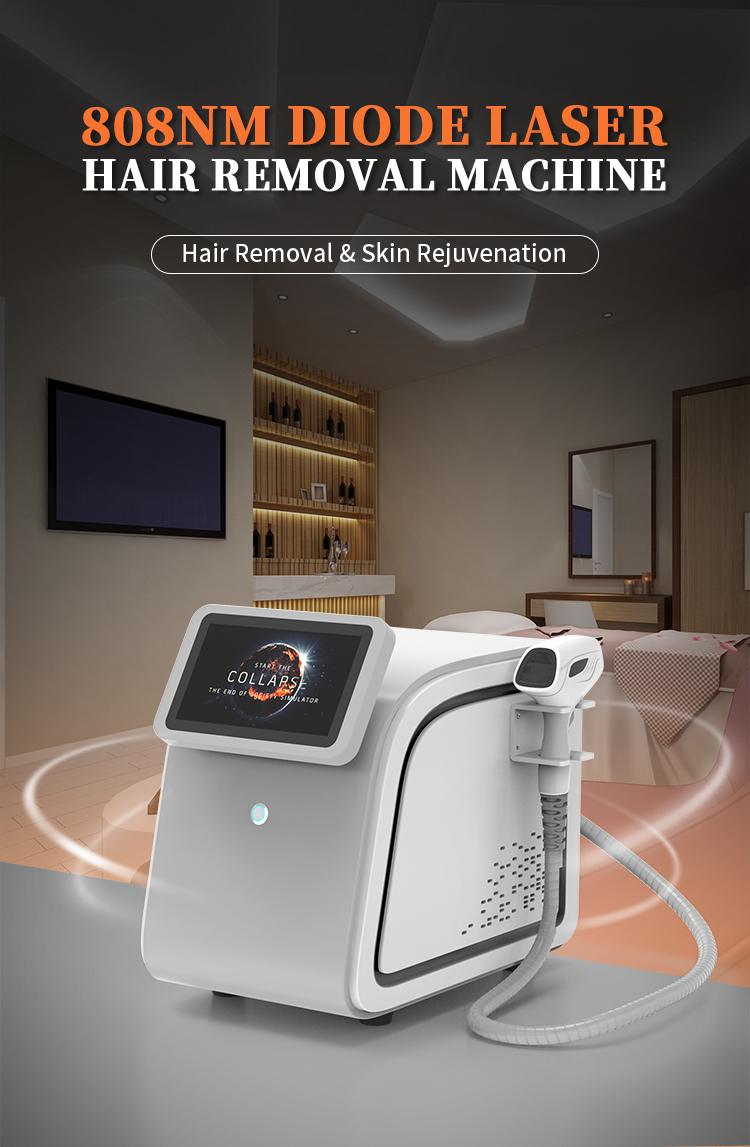 2 in 1 High-quality Portable 808 Diode Laser Professional Skin Rejuvenation Hair Removal Machine