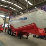 40m3 bulk cement tanker semi trailer 50ton load V type silo bulk powder tank