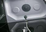 4mm Sliding Open Shower Glass Cabinet For Bathroom