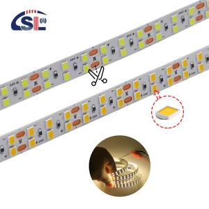 Quality 120 Leds Double Row LED Strip for Hotel Bathroom Mirror 12V 5MM 2835 Mirror Warm White wholesale