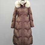 FODARLLOY Ladies Warm Hooded Cotton-padded Clothes Slim Long Down Winter Jackets