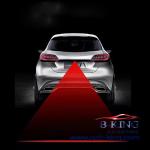 Car Laser Fog Light Rear Anti-Collision Taillight Warning Lamp