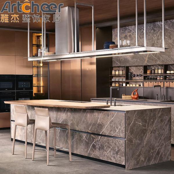 Modern Design Glass Door Kitchen Cabinet With Lazy Susan Storage And Customizabl