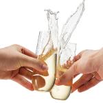 Unbreakable Tritan Stemless Champagne Flutes Bar Plastic Champagne Fluted