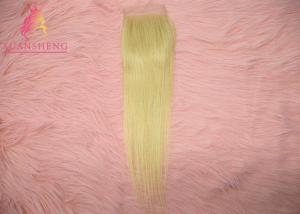 Quality Virgin Hair 613 Straight Hair Closure / Hair Bundles Cuticle Aligned wholesale