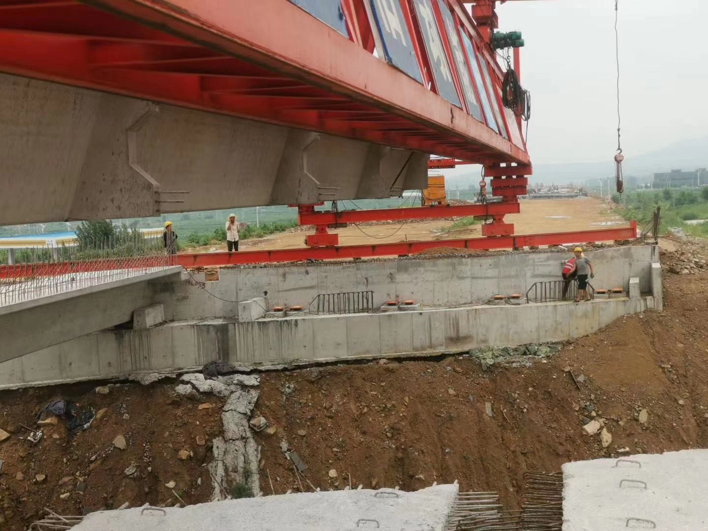 JQJ 190t bridge erecting machine, double beam truss bridge erecting machine crane and electric travelling crane made in