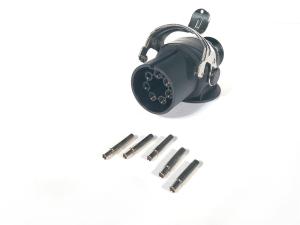 Quality 24v 5 Pole ABS European Trailer Plug Light Weight OEM Standard Size 24V wholesale
