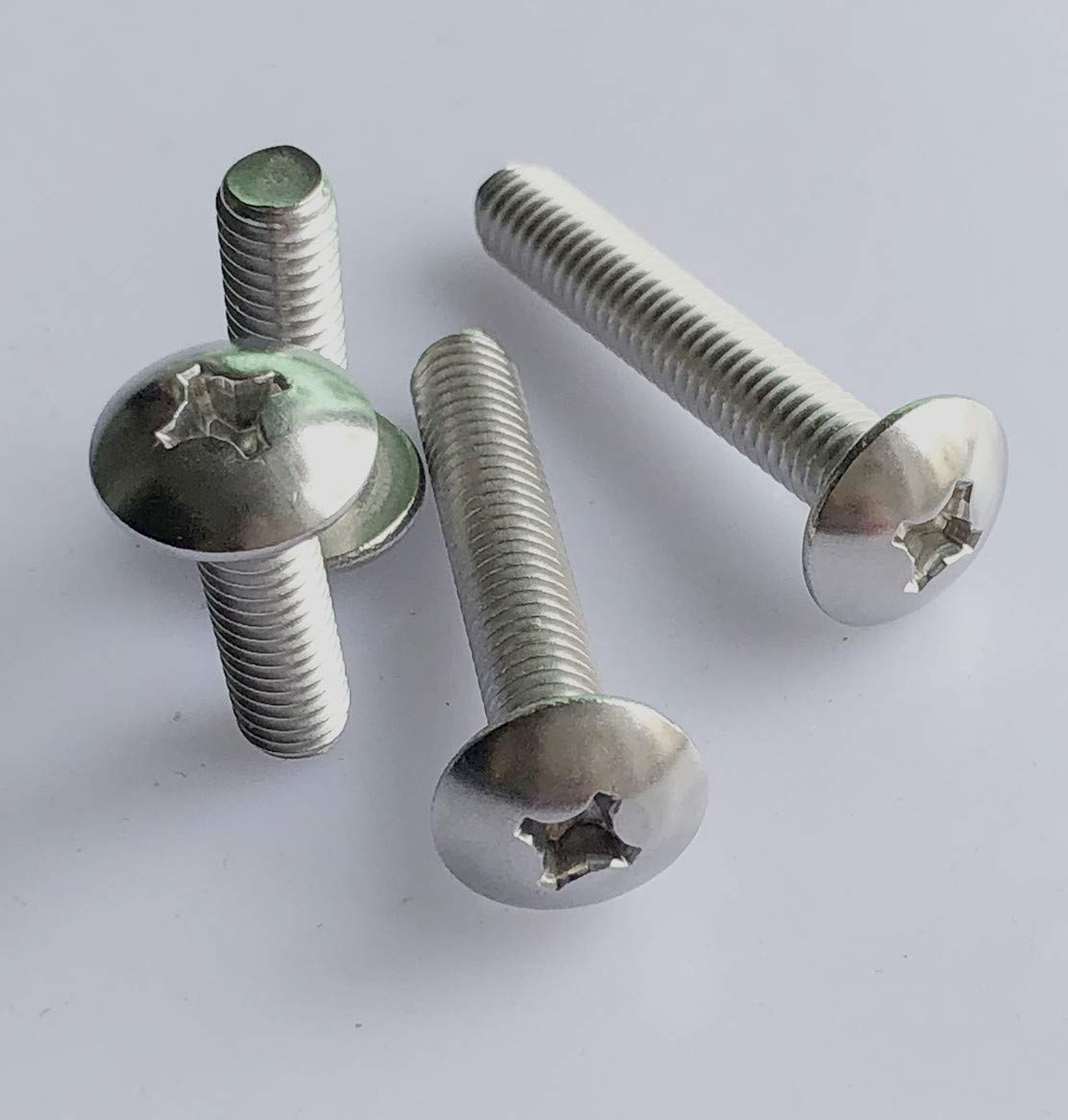 Steel Pan Head Machine Screws Bolts M3 M4 M5 M6 M8 M10 M12 1/4 5/16 3/8 1/2 for 8-32 x 3/4 Inch Drawer Knobs Pull Handle