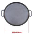 Pre-seasoned 14inch round cast iron pizza pan 35cm