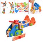 Montessori Wooden Building Block Nut Toys Nut Screw Toy Girls Boys Gift
