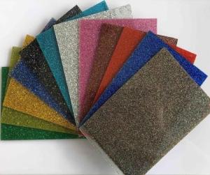 Quality 3mm 4mm 5mm Shining Glitter Acrylic Sheet Wall Decoration Cast Forming wholesale