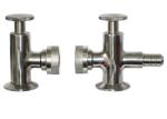 Hygienic Grade Tri Clamp Sample Valve R1.6m External Surface Finish ISO9001