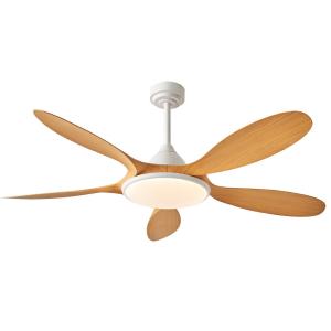 Quality Led Ceiling Fan 5 ABS Blades Silent Motor LED Lighting Smart Ceiling Fan With Remote wholesale