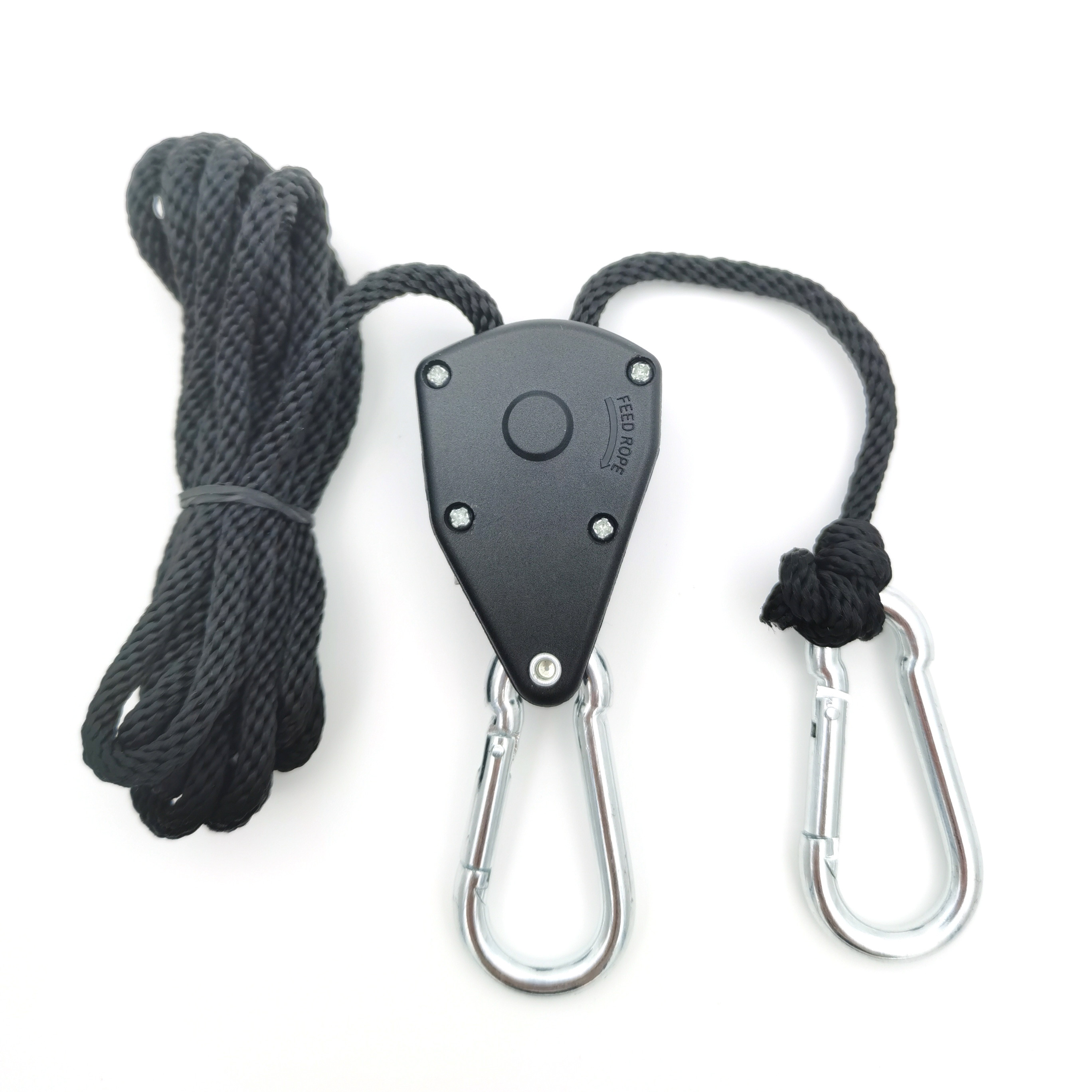 Horticulture Pair Of 1/8" Adjustable Grow Light Rope Hanger W/ Improved Metal Or Plastic Internal Gears