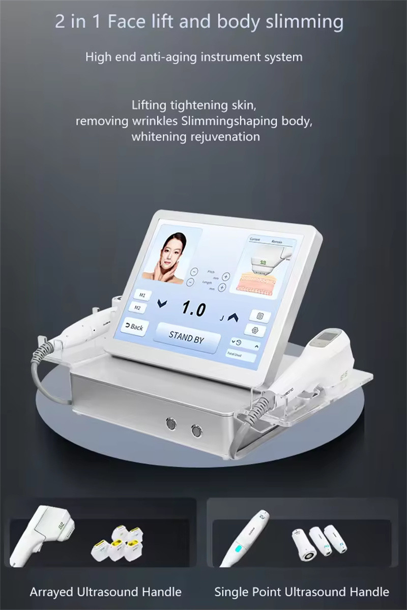 9D Hifu Body Slimming Machine Body And Face Lifting 7D Hifu 12 Lines