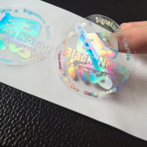 Quality Laser Anti Counterfeiting Labels Scratch Coating Anti Fake Sticker Holographic wholesale