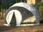 5M Luxury Geodesic Dome Tent With Steel Pipes And Transparent Cover Dome Party