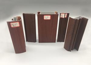 Quality Smooth Wood Finish Aluminium Profiles Alkali Resisting Mechnically Polishing wholesale