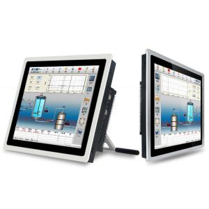 Quality IP65 Waterproof 17 Inches Fanless Industrial Touch Panel PC 4G Wifi PCle wholesale