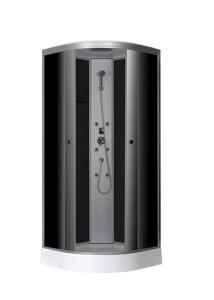 Quality Bathroom Shower Cabins Black Acrylic ABS Tray 900*900*215mm wholesale