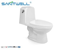 Quality P Trap One Piece Toilet 720 * 380 * 730mm Ceramic Material White Color SWC2821 wholesale