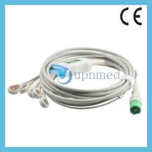 Quality Fukuda One piece 5-lead ECG Cable with leadwires wholesale