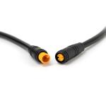 High Voltage Black Ebike Cable Connector Male Female IP65 Wire Type