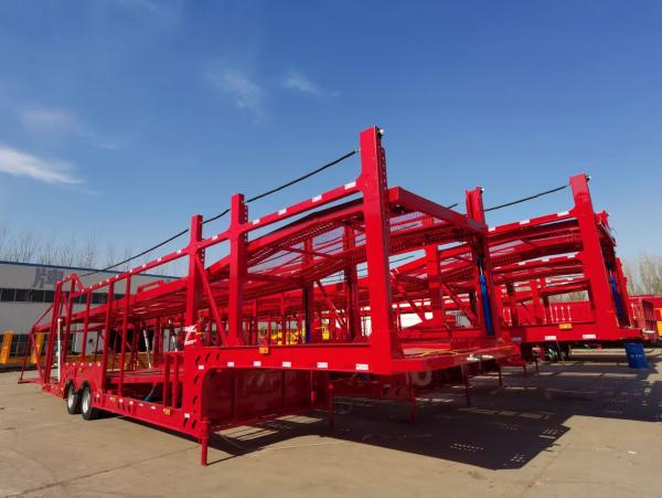 2 Axle 5/6/8 Double Deck Vehicle Car Carrier Semi Trailer Auto Car Transport