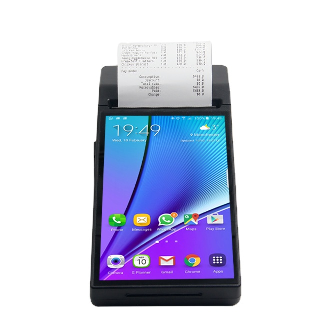 7 inch Capacitive Touch Screen Mobile Handheld Offline Pos Machine for Retail Restaurant